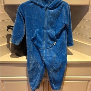 Cozy Blue Hooded Onesie